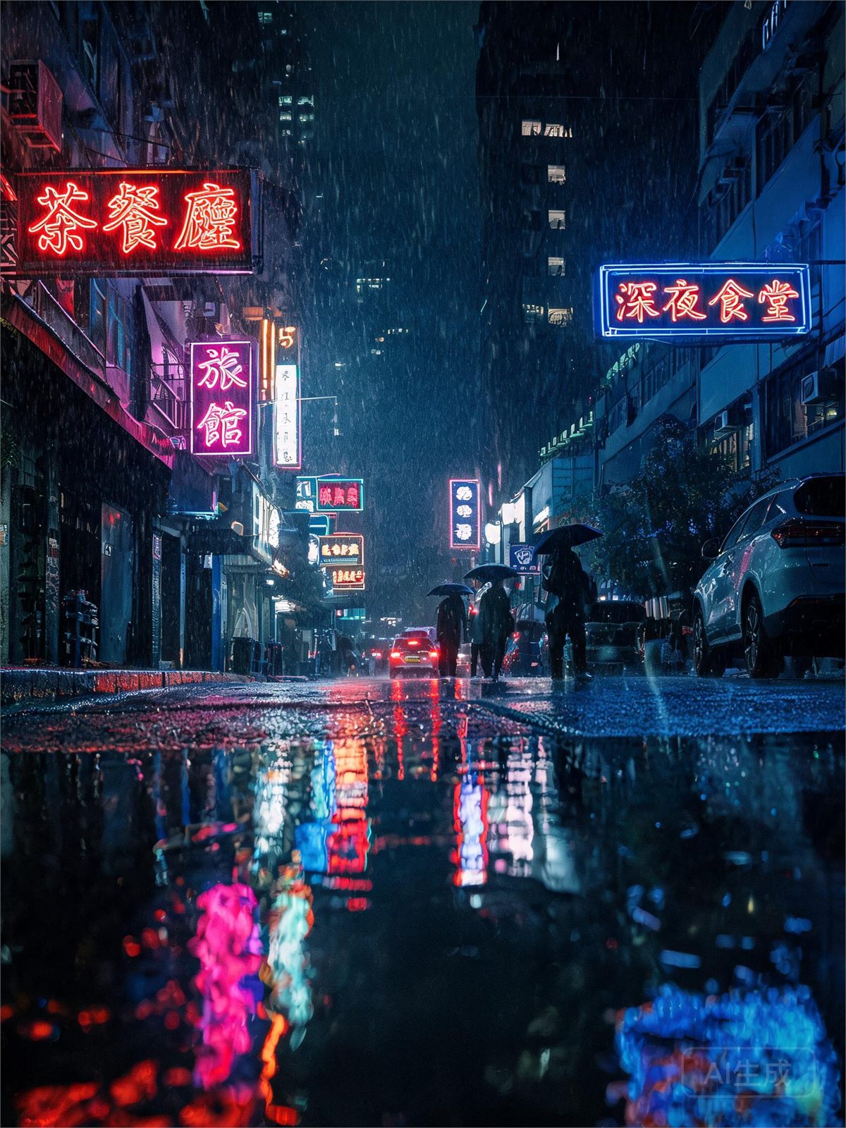 雨夜霓虹，重庆 · 解放碑
