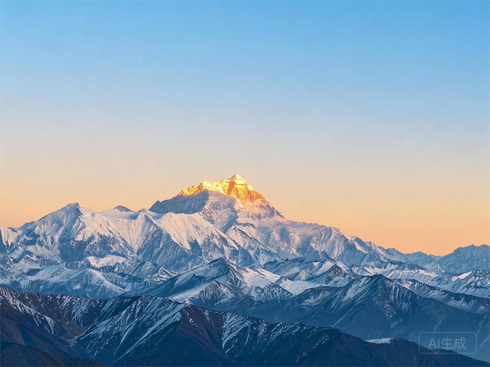 雪山日出，四川 · 贡嘎