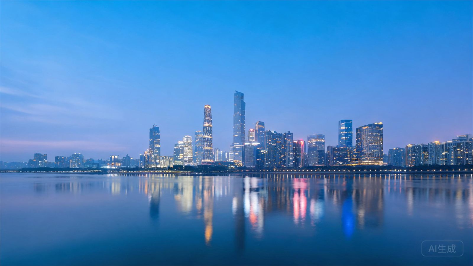 蓝调天际线，上海 · 外滩